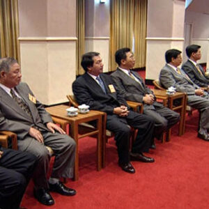 行政院院長蕭萬長接見優良商人代表