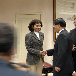 行政院院長蕭萬長接見愛沙尼亞中庸黨黨魁