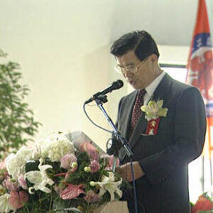 行政院院長蕭萬長參加成功大學安南校區水工模型試驗場落成啟用典禮