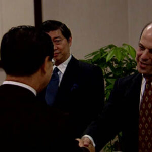 行政院院長蕭萬長接見美聯邦參議員提姆•約翰遜