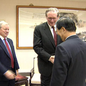 行政院院長蕭萬長接見美國聯邦參議員約翰•戴維森•傑伊•洛克菲勒四世