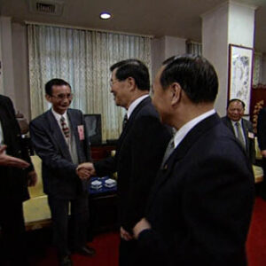 行政院院長蕭萬長接見林建榮等委員