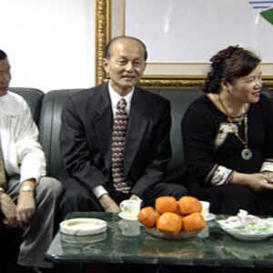 行政院院長蕭萬長拜訪花蓮立法委員楊仁福