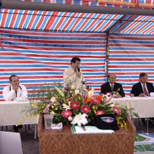 行政院院長蕭萬長訪視臺九線立霧溪大橋興建工程案