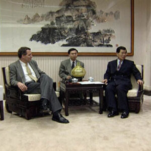 行政院院長蕭萬長接見德國通訊社明鏡周刊駐北京特派員一行