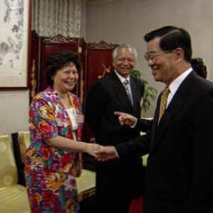 行政院院長蕭萬長接見私校教改協會總統府國策顧問余陳月瑛等一行