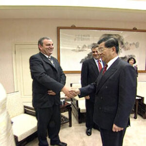 行政院院長蕭萬長接見英商渣打銀行首席行政總裁杜華