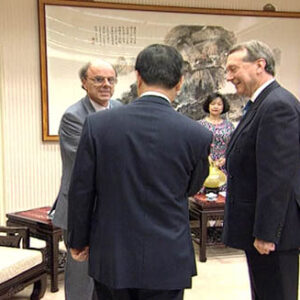 行政院院長蕭萬長接見英國亞太顧問小組主席Peter Godwin