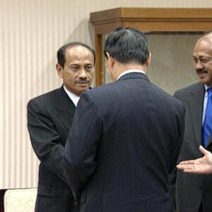 行政院院長蕭萬長接見印尼貿工部部長拉莫蘭