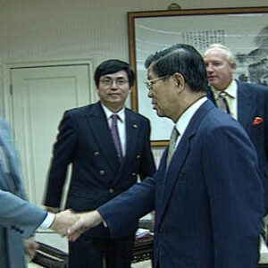 行政院院長蕭萬長接見心靈雞湯一書作者Mark V.Hansen