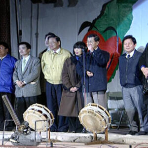 行政院院長蕭萬長參加石岡地區「臺灣平安夜」活動