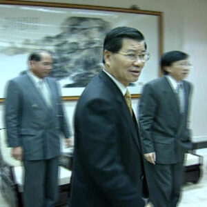 行政院院長蕭萬長接見臺中縣災區八鄉鎮長