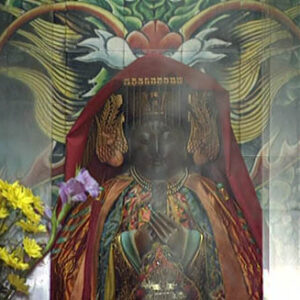 行政院院長蕭萬長於苗栗縣西湖鄉五龍宮上香祈福