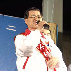 行政院院長蕭萬長參加臺中工業區後援會萬人聯誼餐會誓師活動