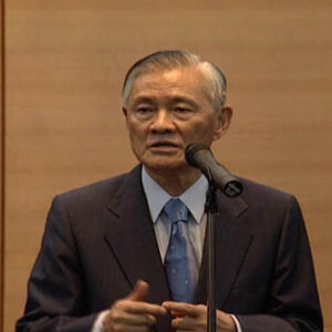 行政院院長唐飛與媒體記者茶敘