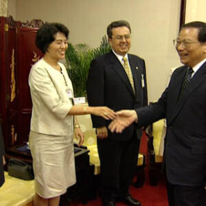 行政院院長張俊雄接見尼加拉瓜共和國副總統伉儷訪問團