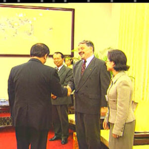 行政院院長張俊雄接見巴拉圭眾議院議長維拉、經濟企劃部部長梅耶一行