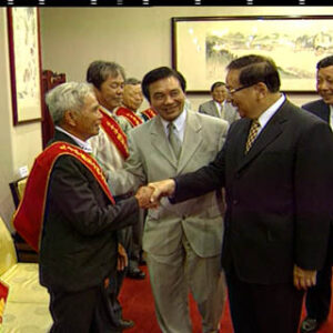 行政院院長張俊雄接見90年模範水利小組長代表一行