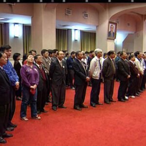 行政院院長張俊雄出席行政院慶生會