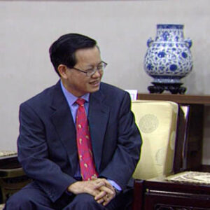 行政院院長游錫堃接見新任新加坡駐臺商務辦事處代表柯新治