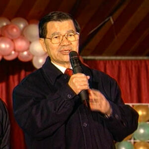 行政院院長蕭萬長參加南投市地震災區災民耶誕晚會