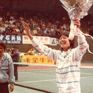 反共義士胡娜小姐訪華表演賽 Freedom-seeker Hu-Naanswering greetings in Taiwan-金馬前線、反共義士、愛國活動-MOFA109179CF-2020-12-PH00044-078