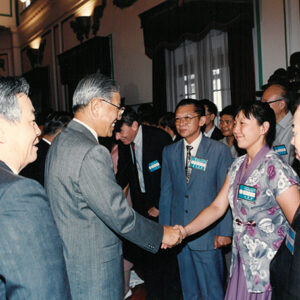 總統接見並以茶會款待建國80年學術討論會學省-李總統照片冊-MOFA109179CF-2020-12-PH00110-034