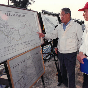 總統巡視北二高碧潭跨越橋 台北-李總統照片冊-MOFA109179CF-2020-12-PH00110-117