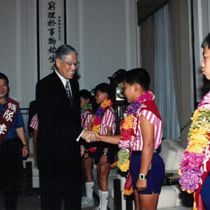 總統接見中華民國少年曲棍球代表隊李泰言領隊等人於總統府-李總統照片冊-MOFA109179CF-2020-12-PH00113-003