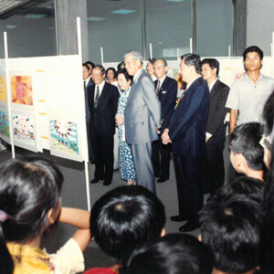 總統於市立美術館欣賞全國兒童創意繪書比賽作品展-李總統照片冊-MOFA109179CF-2020-12-PH00113-017