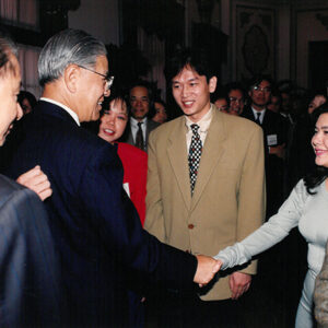 總統以茶會款待第五屆金曲獎入圍暨第十六屆金鼎獎得獎人於總統府-李總統照片冊-MOFA109179CF-2020-12-PH00119-075