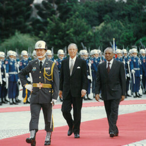 李登輝總統伉儷軍禮歡迎聖多美普林西比共和國陀沃達總統伉儷 中正公園廣場-李登輝總統活動照片冊-MOFA109179CF-2020-12-PH00166-110