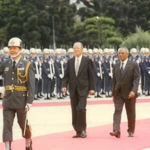 李登輝總統軍禮歡送聖多美普林西比共和國陀沃達總統伉儷 中正公園廣場-李登輝總統活動照片冊-MOFA109179CF-2020-12-PH00166-117