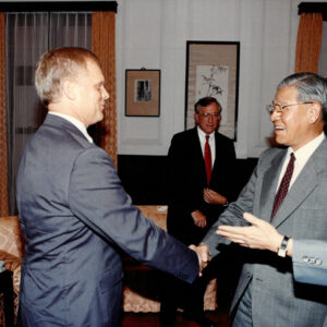 接見威斯康辛大學總統校長DR.K.A.SHAW夫婦-李總統照片冊-MOFA109179CF-2020-12--PH00008-060