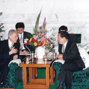 海基會大陸訪問團抵達北京於釣魚台賓館第十號樓會晤錢其琛先生-海基會大陸訪問團照片集-MOFA109179CF-2020-12-PH00013-072