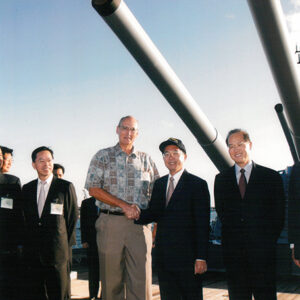 參觀密蘇里號戰艦 美國夏威夷-陳水扁總統活動照片-MOFA109179CF-2020-12-PH00014-002