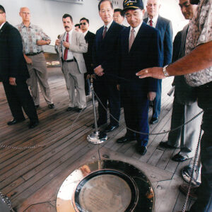 參觀密蘇里號戰艦 美國夏威夷-陳水扁總統活動照片-MOFA109179CF-2020-12-PH00014-003