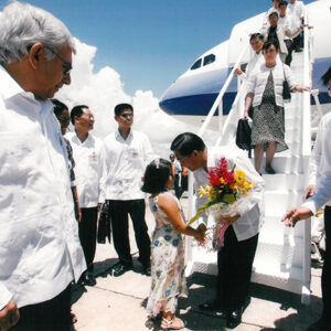 參訪團抵達貝里斯國際機場 接受軍禮歡迎 貝里斯-陳水扁總統活動照片-MOFA109179CF-2020-12-PH00014-021