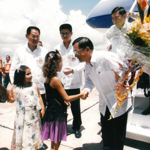 參訪團抵達貝里斯國際機場 接受軍禮歡迎 貝里斯-陳水扁總統活動照片-MOFA109179CF-2020-12-PH00014-022