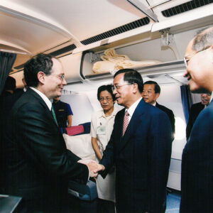 李大維代表暨美方官員等歡迎參訪團 華航專機-陳水扁總統訪中南美過境美國-MOFA109179CF-2020-12-PH00015-029