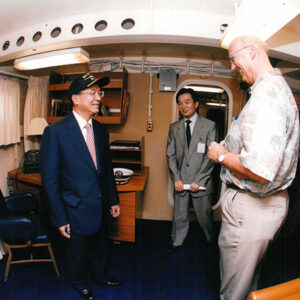 參觀密蘇里號戰鑑 美國夏威夷-陳水扁總統訪中南美過境美國-MOFA109179CF-2020-12-PH00015-034