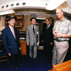 參觀密蘇里號戰鑑 美國夏威夷-陳水扁總統訪中南美過境美國-MOFA109179CF-2020-12-PH00015-035