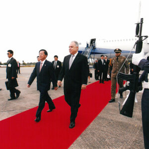 參訪團抵達巴京國際機場暨接受歡迎儀式 巴拿馬-陳水扁總統訪中南美過境美國-MOFA109179CF-2020-12-PH00015-049