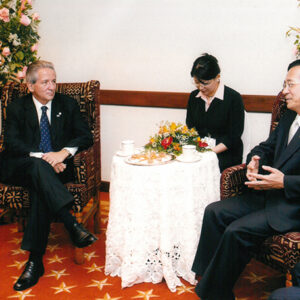 與宏都拉斯總統Ricardo Maduro閣下雙邊會晤 巴拿馬-陳水扁總統訪中南美過境美國-MOFA109179CF-2020-12-PH00015-105