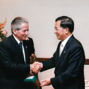 與宏都拉斯總統Ricardo Maduro閣下雙邊會晤 巴拿馬-陳水扁總統訪中南美過境美國-MOFA109179CF-2020-12-PH00015-107