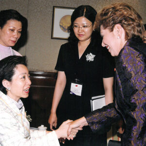 陳水扁總統伉儷於巴拿馬舉行答宴(莫斯柯索總統向吳淑珍女士致意)-第二次出訪-合作共榮、睦誼之旅-MOFA109179CF-2020-12-PH00016-030