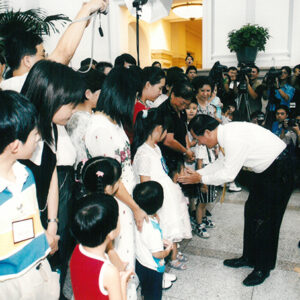 參加總統府九十三年度員工親子日活動(一)-陳水扁總統活動照片及吳淑珍女士參加2004年帕運活動照片-MOFA109179CF-2020-12-PH00017-009