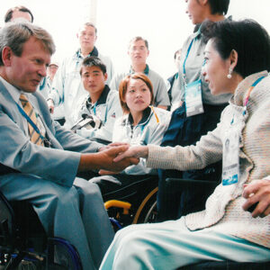 夫人參加殘障奧會升旗典禮-陳水扁總統活動照片及吳淑珍女士參加2004年帕運活動照片-MOFA109179CF-2020-12-PH00017-097