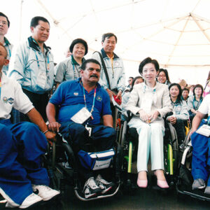 夫人參加殘障奧會升旗典禮-陳水扁總統活動照片及吳淑珍女士參加2004年帕運活動照片-MOFA109179CF-2020-12-PH00017-098