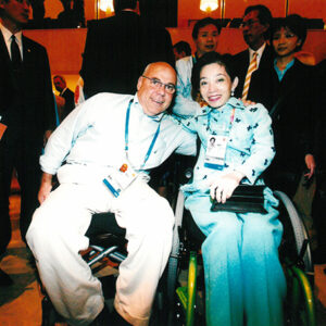 夫人出席ATHOC歡迎酒會並與各國貴賓致意-陳水扁總統活動照片及吳淑珍女士參加2004年帕運活動照片-MOFA109179CF-2020-12-PH00017-111